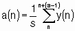 Data Acquisition Waveform - Moving Average Equation