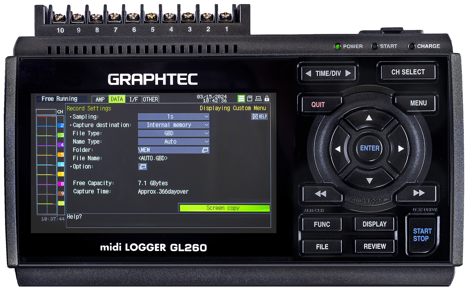 GL240 DAQ and Data Logger