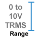 This amplifier module measures 0-10V RMS.