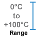 This amplifier module measures 0°C to +100°C (+32°F to +212°F).