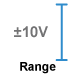 This amplifier module measure -10 to +10V.