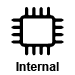 This data logger records data to internal memory.